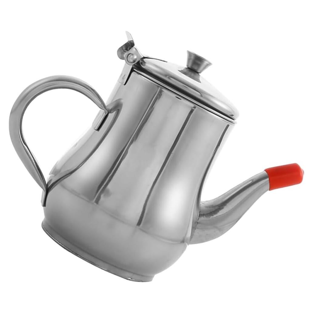 Olla Antiderrame de Aceite UPKOCH 400ml Acero Inoxidable Plata