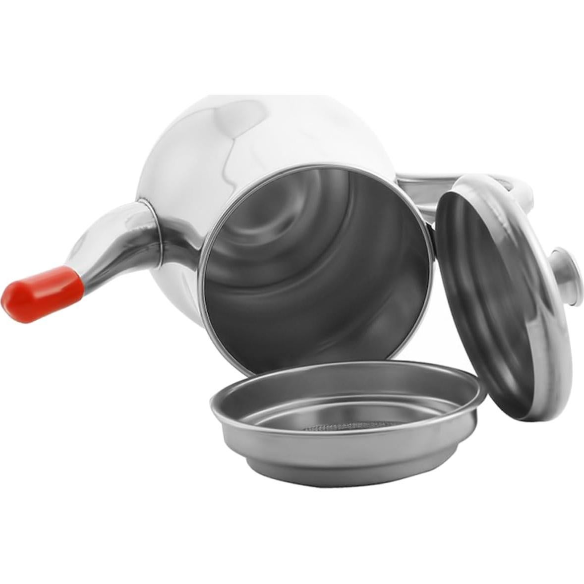 Olla Antiderrame de Aceite UPKOCH 400ml Acero Inoxidable Plata