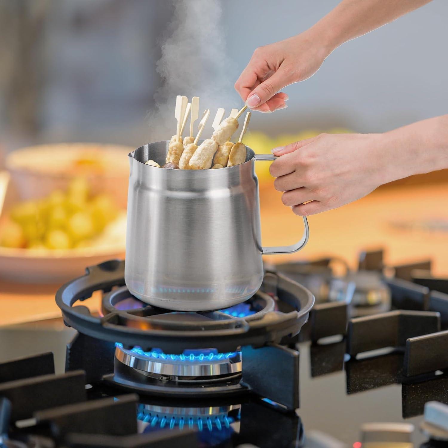 Contenedor de Aceite ZAVOOS Acero Inoxidable 304 2L con Filtro