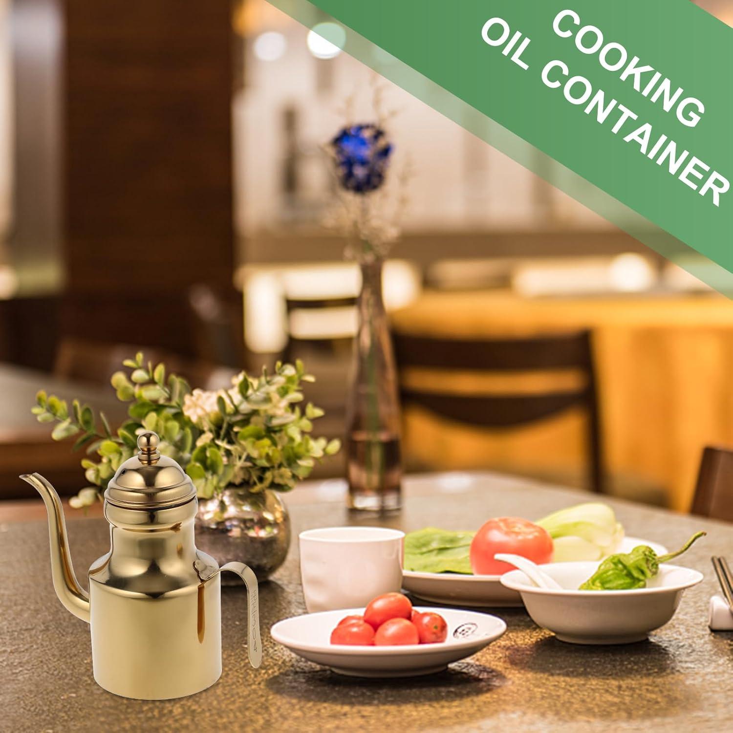 Contenedor de Grasa de Acero Inoxidable Healvian 311 ml con Mango