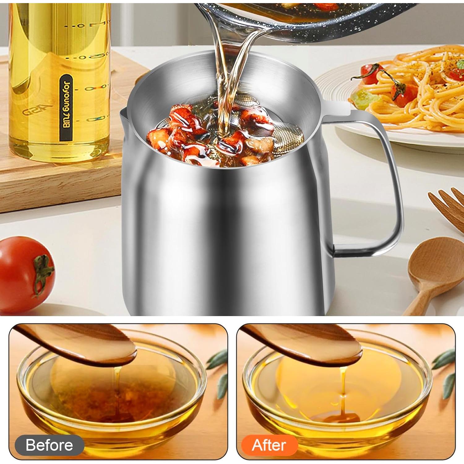 Contenedor de Aceite Multifuncional Tcvnmr 2L Acero Inoxidable