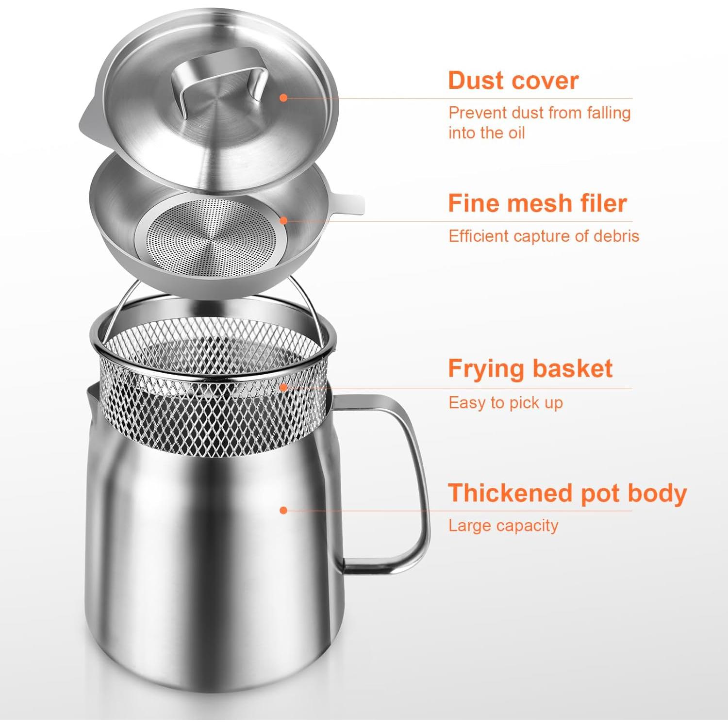 Contenedor de Aceite Multifuncional Tcvnmr 2L Acero Inoxidable