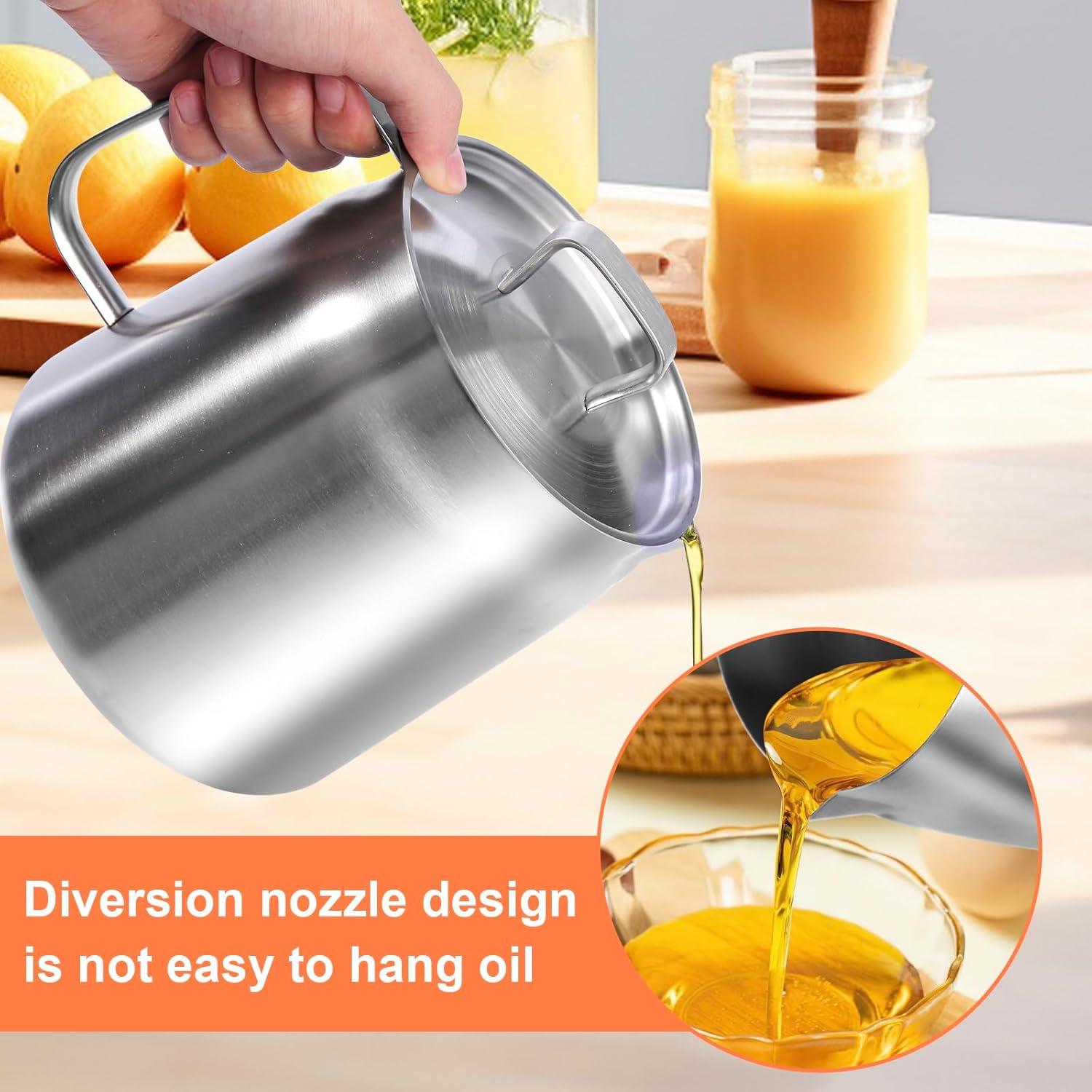 Contenedor de Aceite Multifuncional Tcvnmr 2L Acero Inoxidable