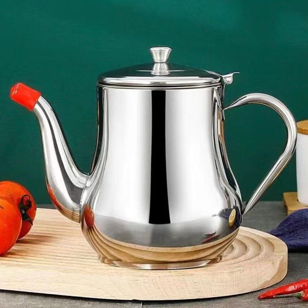 Contenedor de grasa de acero inoxidable Cabilock 400ml con colador