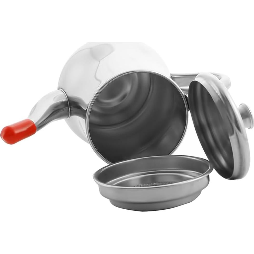 Contenedor de Aceite de Acero Inoxidable Ciieeo 400ml con Colador