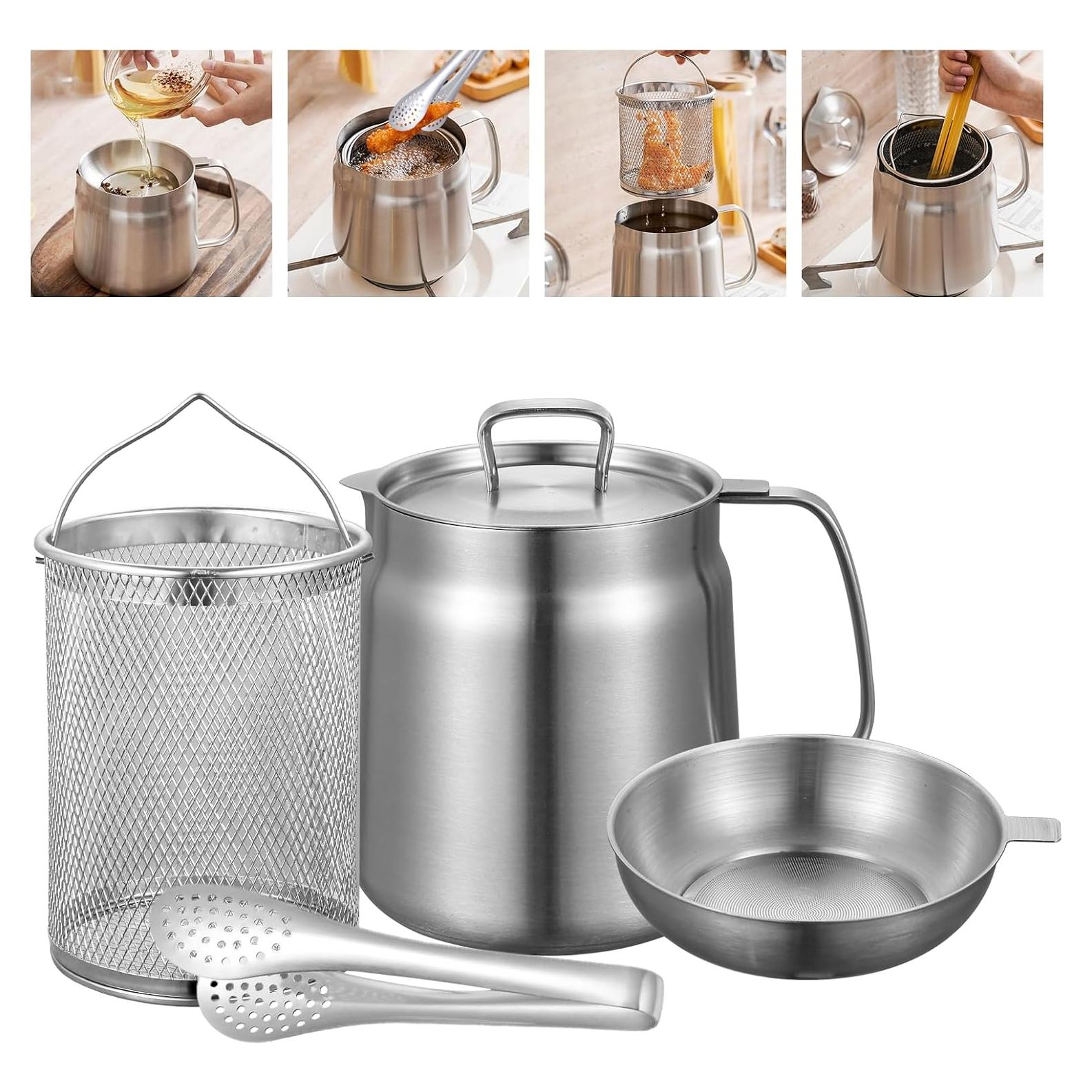 Olla Filtro de Aceite 2L Acero Inoxidable EeYahYong