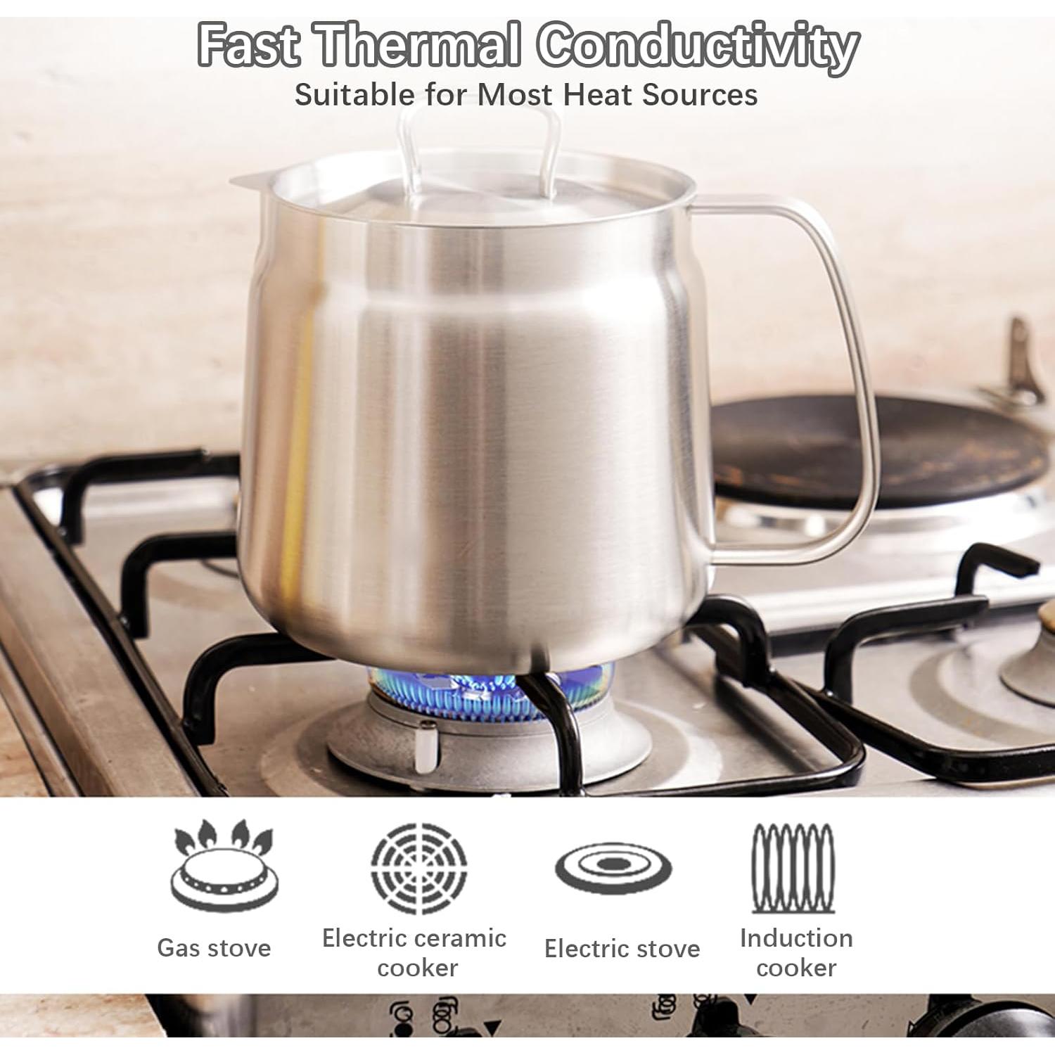 Olla Filtro de Aceite 2L Acero Inoxidable EeYahYong