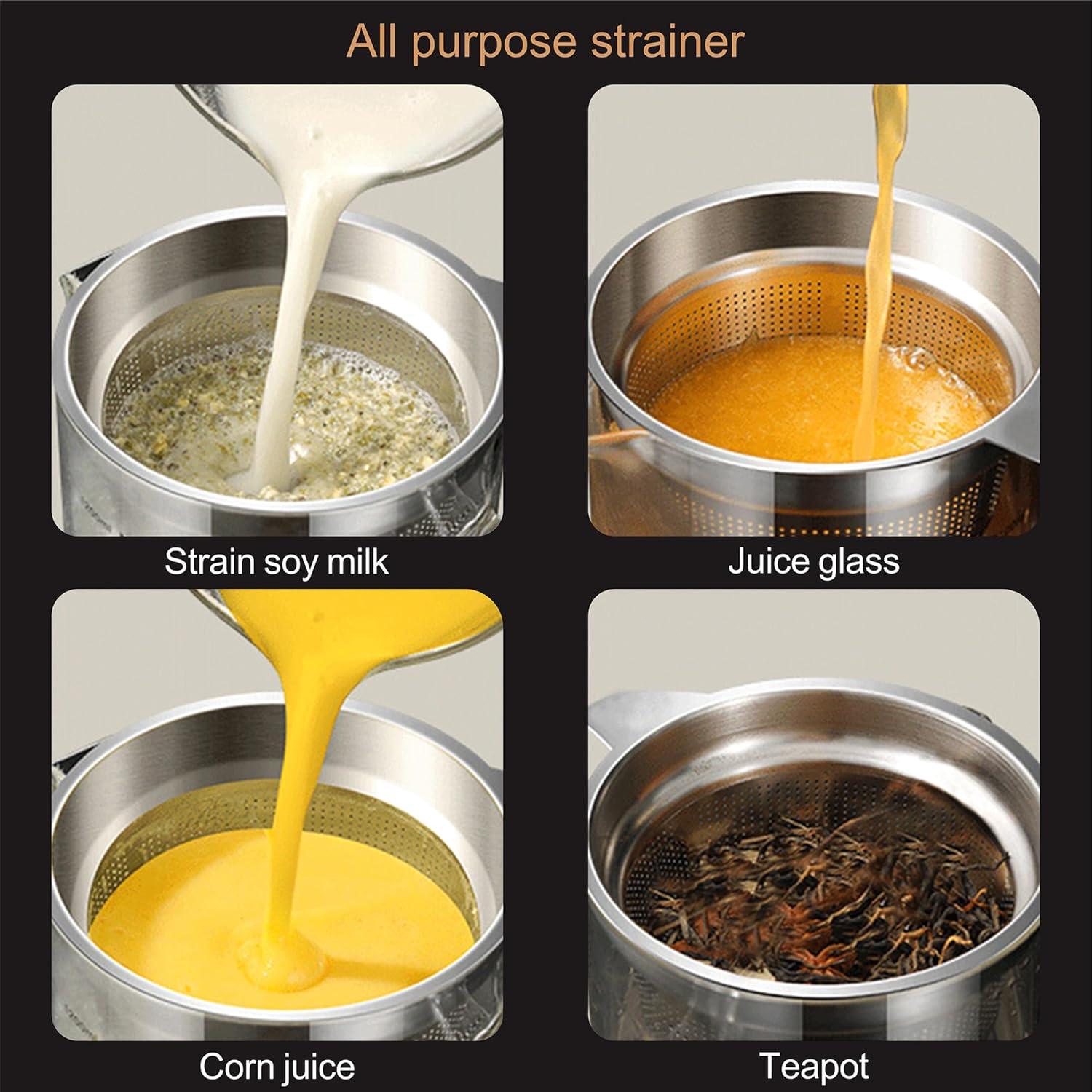 Contenedor de aceite de vidrio 1.5L Abdodar con colador acero