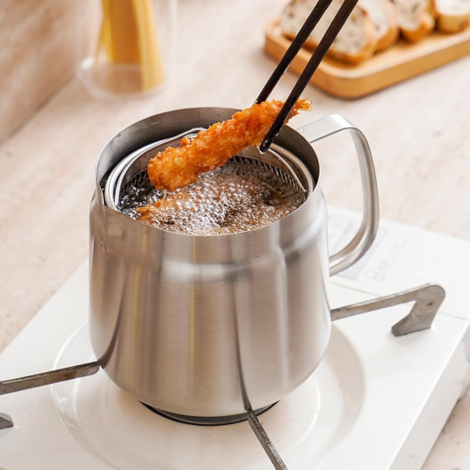 Olla de Filtro de Aceite AukBeeFun 2L Acero Inoxidable Mate