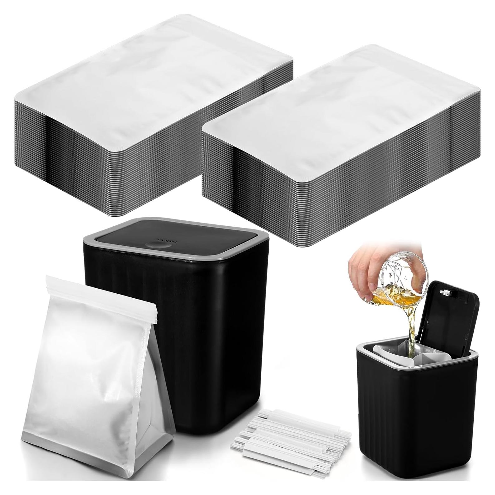 Contenedor de Grasa Sadnyy con 50 Bolsas Desechables y Sellado