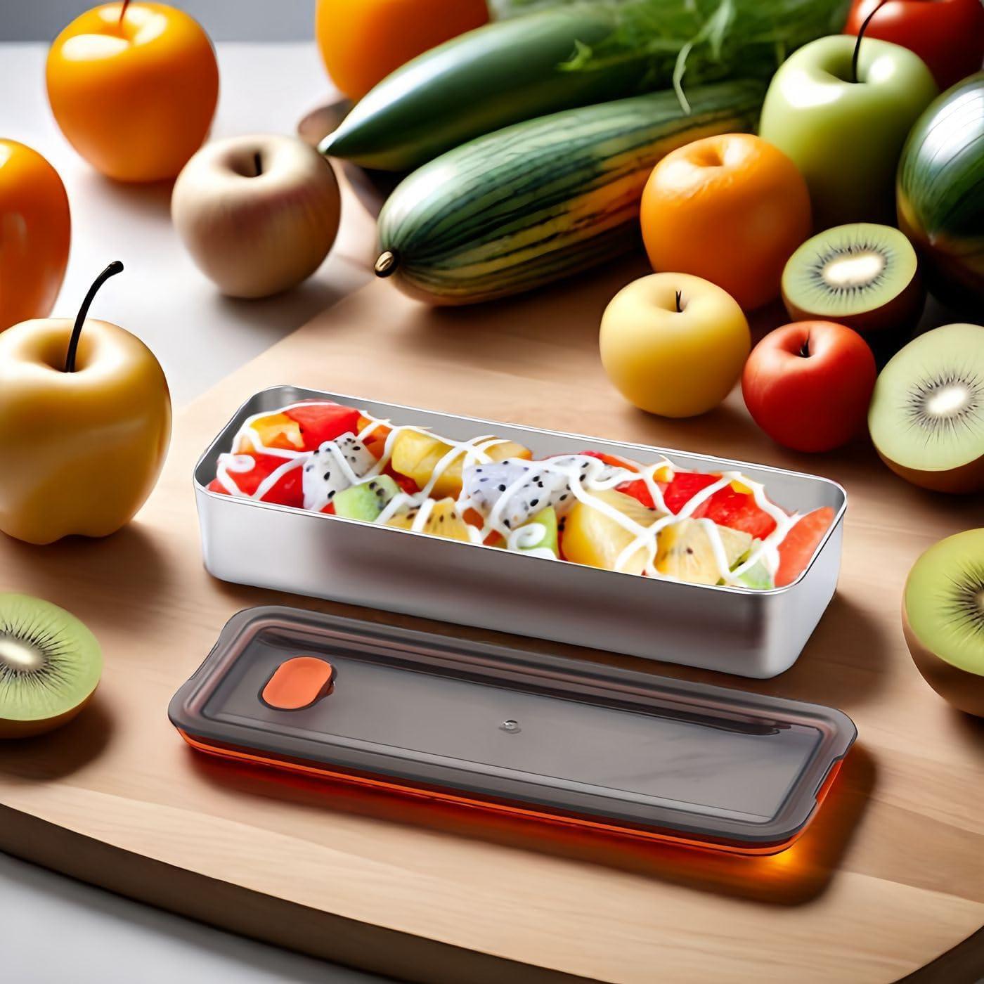 Contenedor de Tocino Hermético UNVSTIAR 30.48x20.32cm Acero Inox