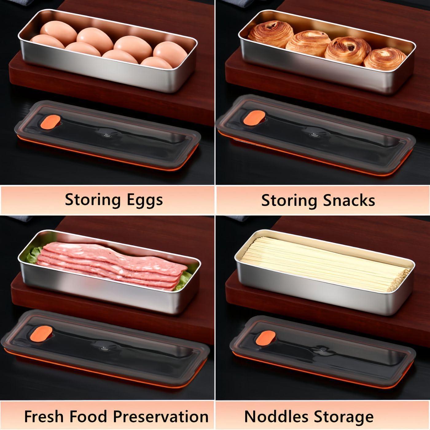 Contenedor de Tocino Hermético UNVSTIAR 30.48x20.32cm Acero Inox