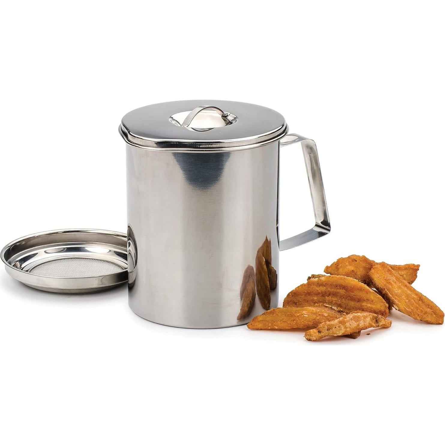 Recipiente para Grasa de Cocina RSVP 6 Tazas Acero Inoxidable