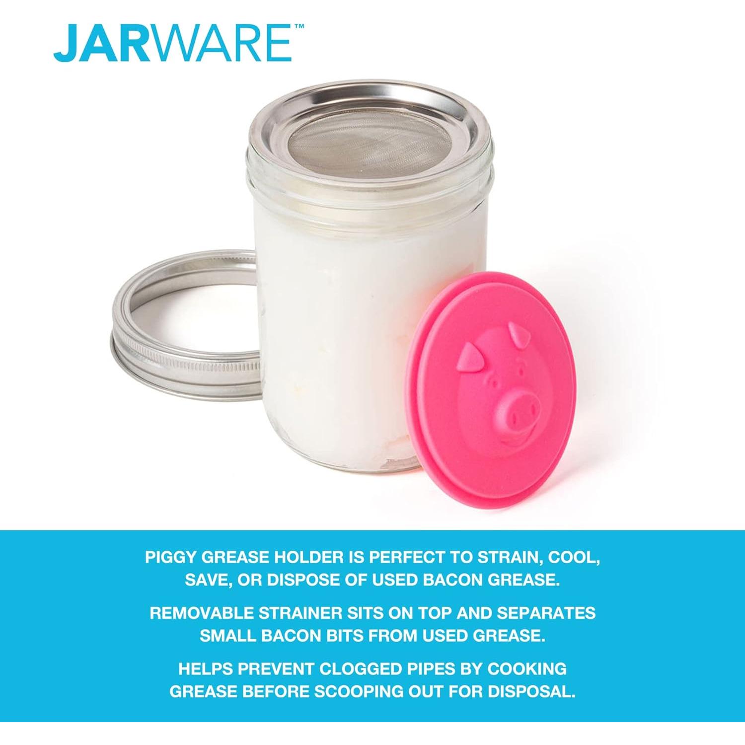 Tapa de silicona para frasco de boca ancha Jarware 8 cm