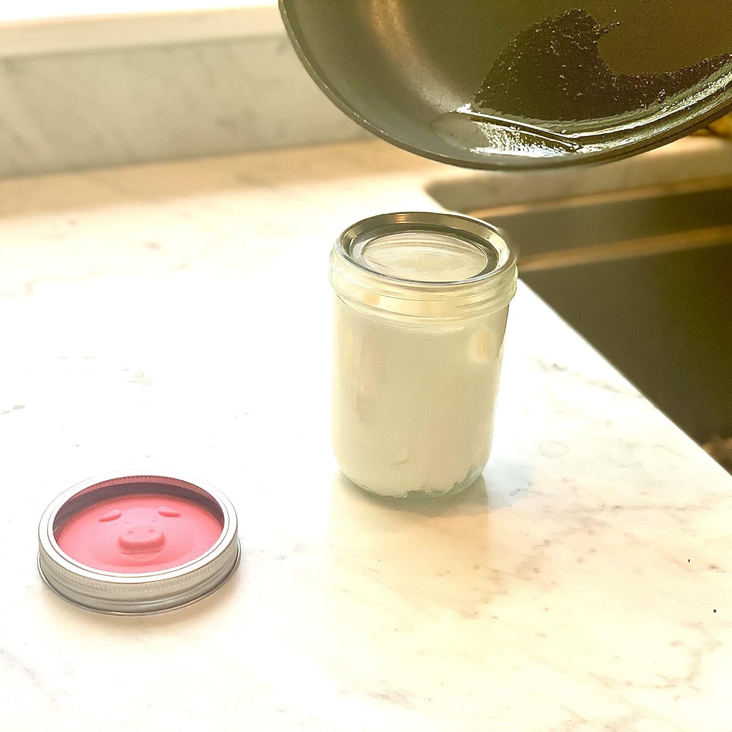 Tapa de silicona para frasco de boca ancha Jarware 8 cm