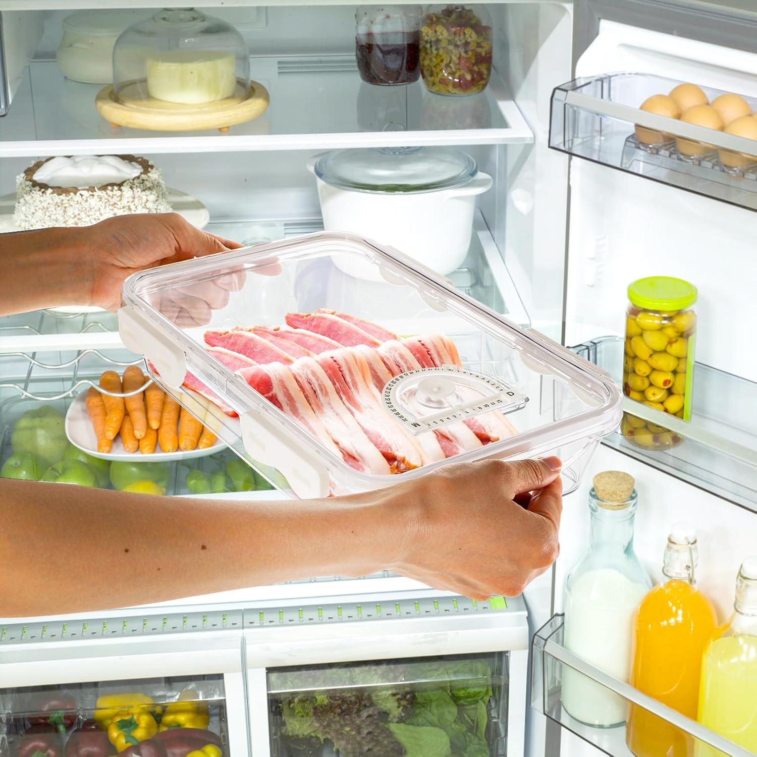 Contenedor de Tocino Okllen 2 Piezas Hermético 29.2x19.1cm