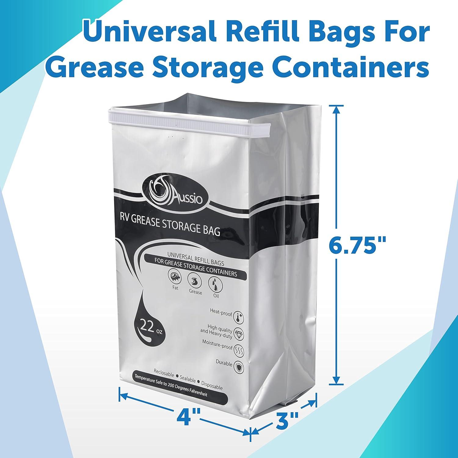 Bolsas Desechables para Almacenamiento de Grasa Aussio 15 Unidades