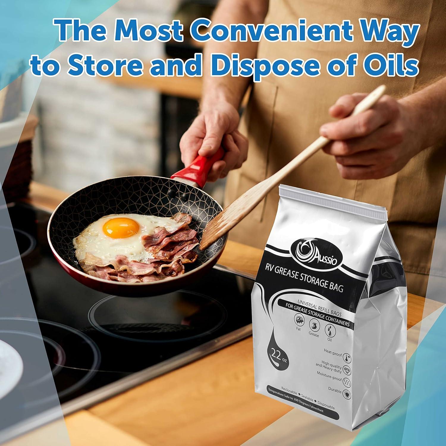 Bolsas Desechables para Almacenamiento de Grasa Aussio 15 Unidades