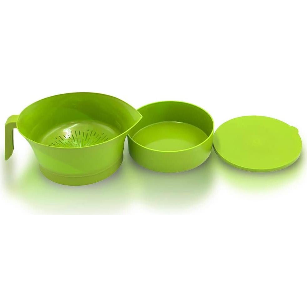 Juego de Coladores de Cocina Easy Greasy - Filtra Grasa y Lava Alimentos