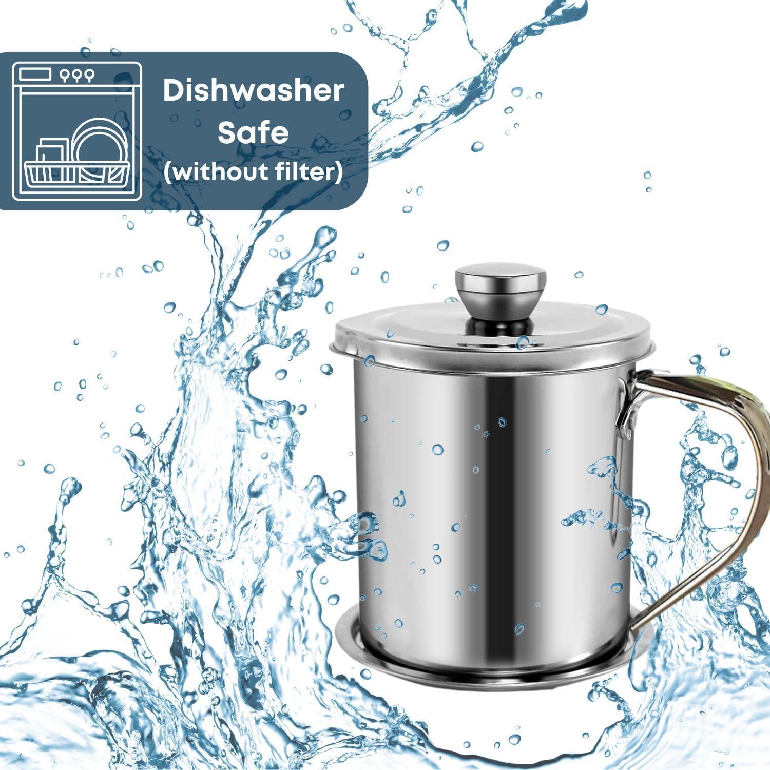 Contenedor de Aceite de Acero Inoxidable Jumbl 1.07L con Filtro