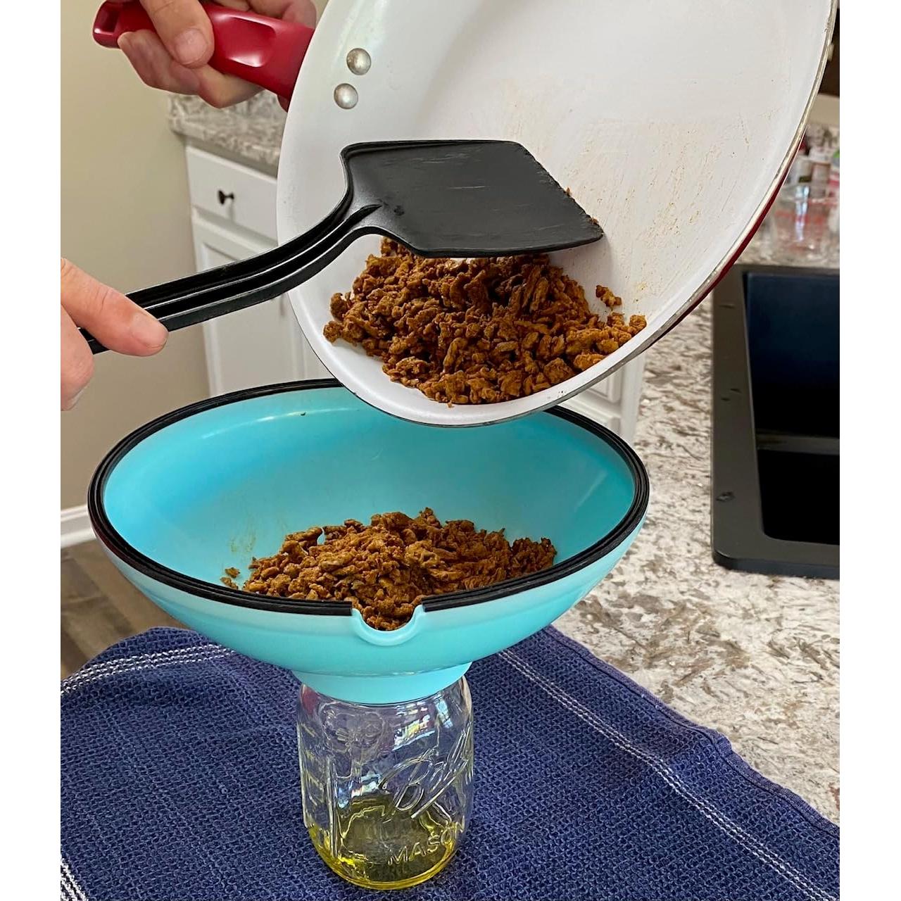 Colador Drenador de Grasa BUUBLE Aqua 23x23 cm Silicona