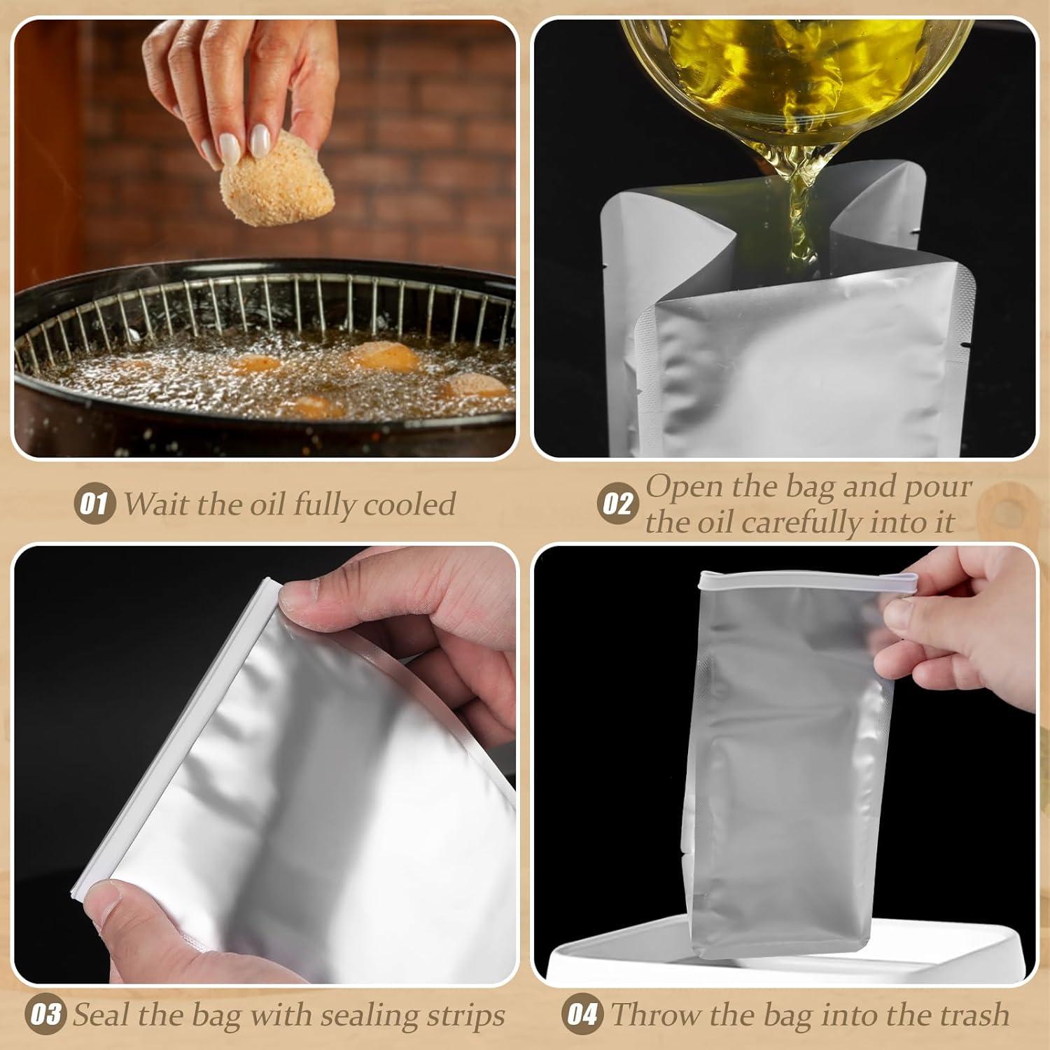 20 Bolsas Desechables de Aluminio Droutti para Grasa 3L