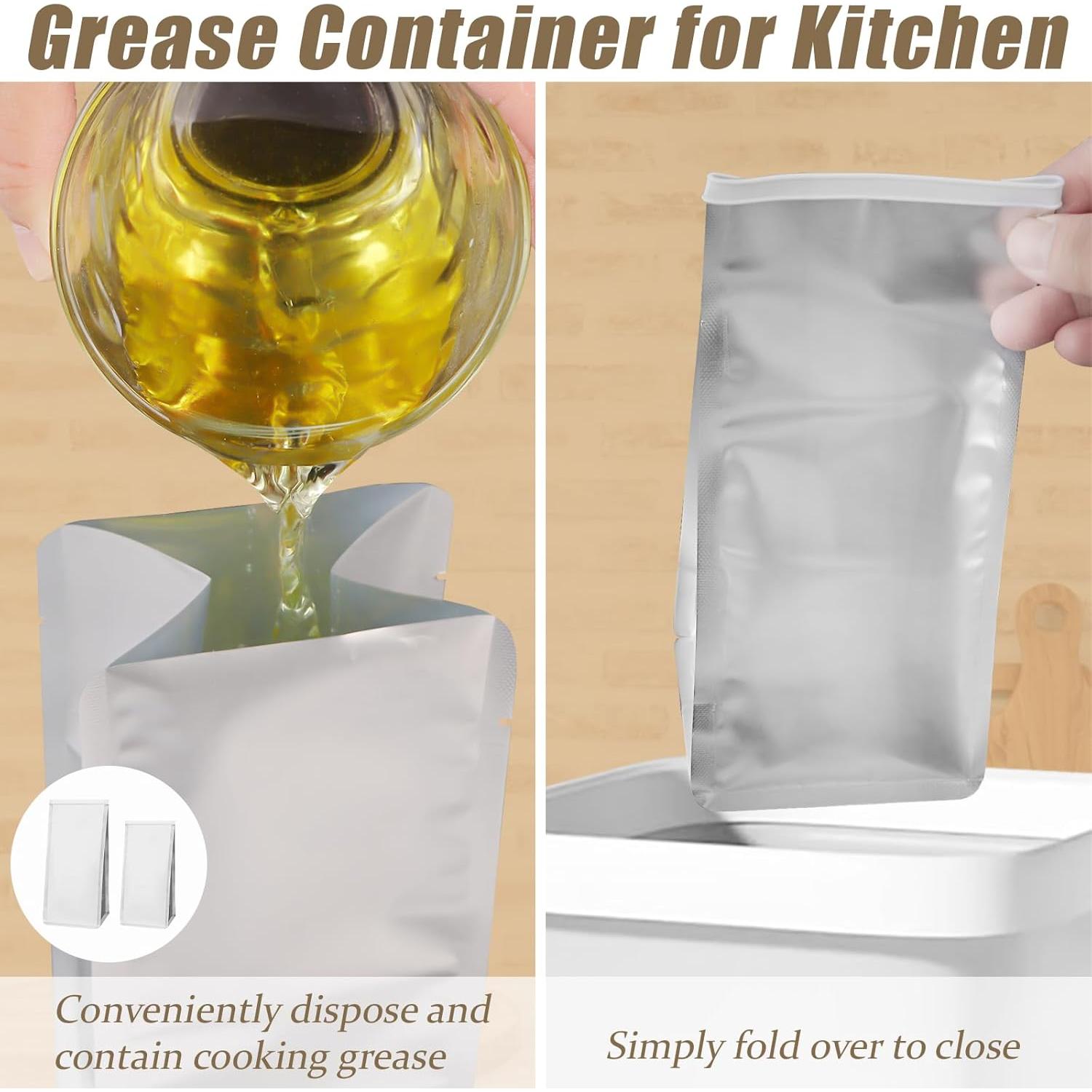 20 Bolsas Desechables de Aluminio Droutti para Grasa 3L