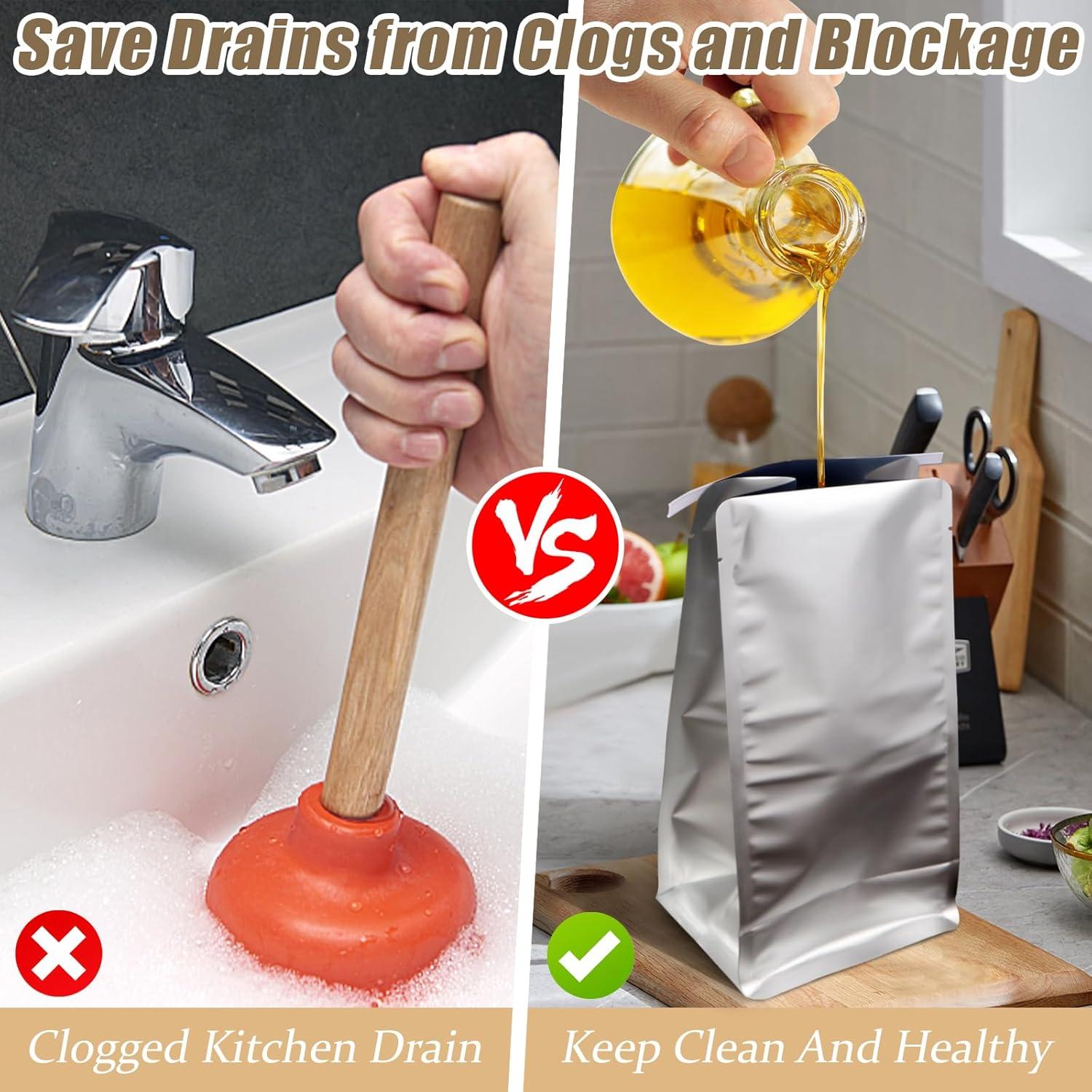 20 Bolsas Desechables de Aluminio Droutti para Grasa 3L