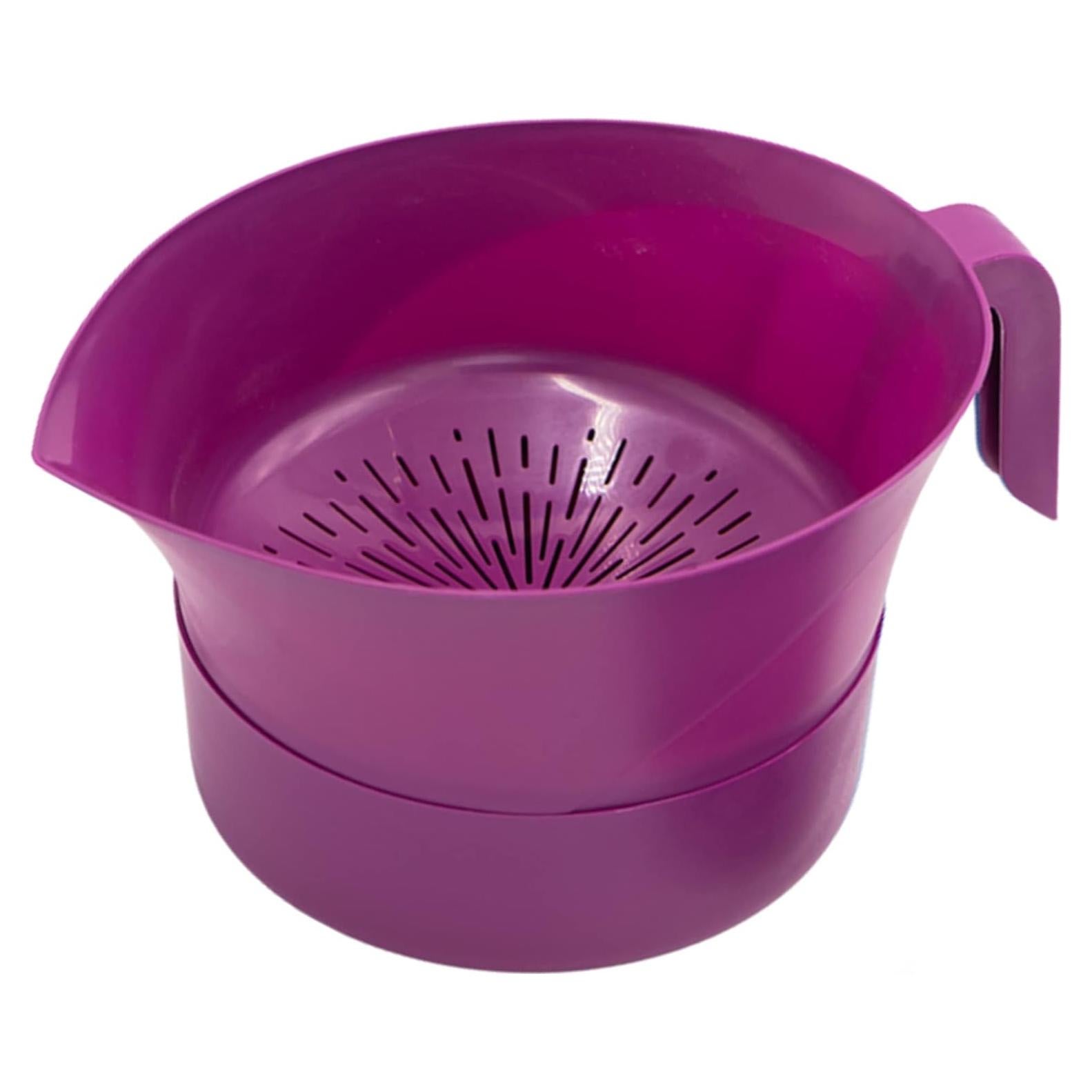 Colador de Grasa Easy Greasy 3 Piezas con Tapa - Púrpura