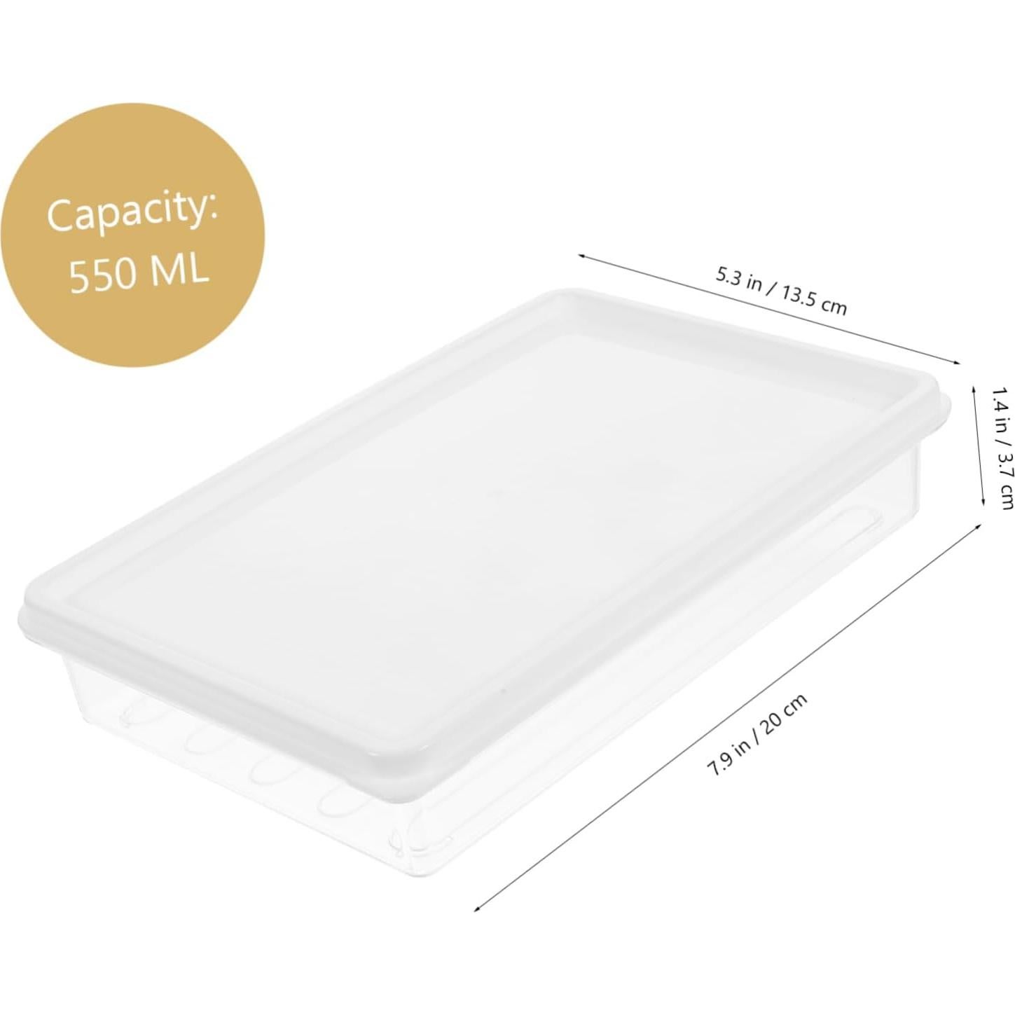 Contenedor de Almacenamiento Hermético Mikinona 20x13.5cm Transparente