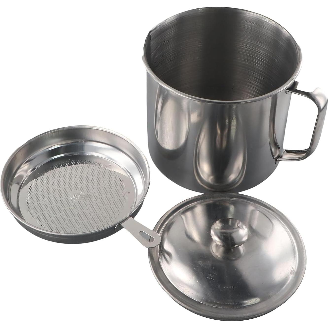 Lata de Almacenamiento de Aceite Leadigol 1.3L Acero Inoxidable