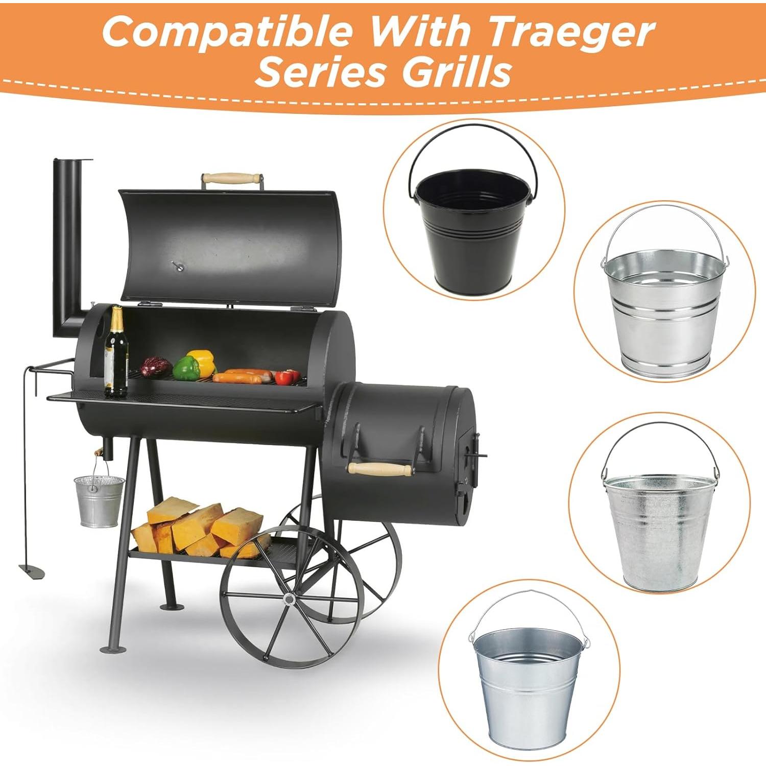 Paquete de 24 forros desechables para cubo de grasa Whaleme 16x15 cm