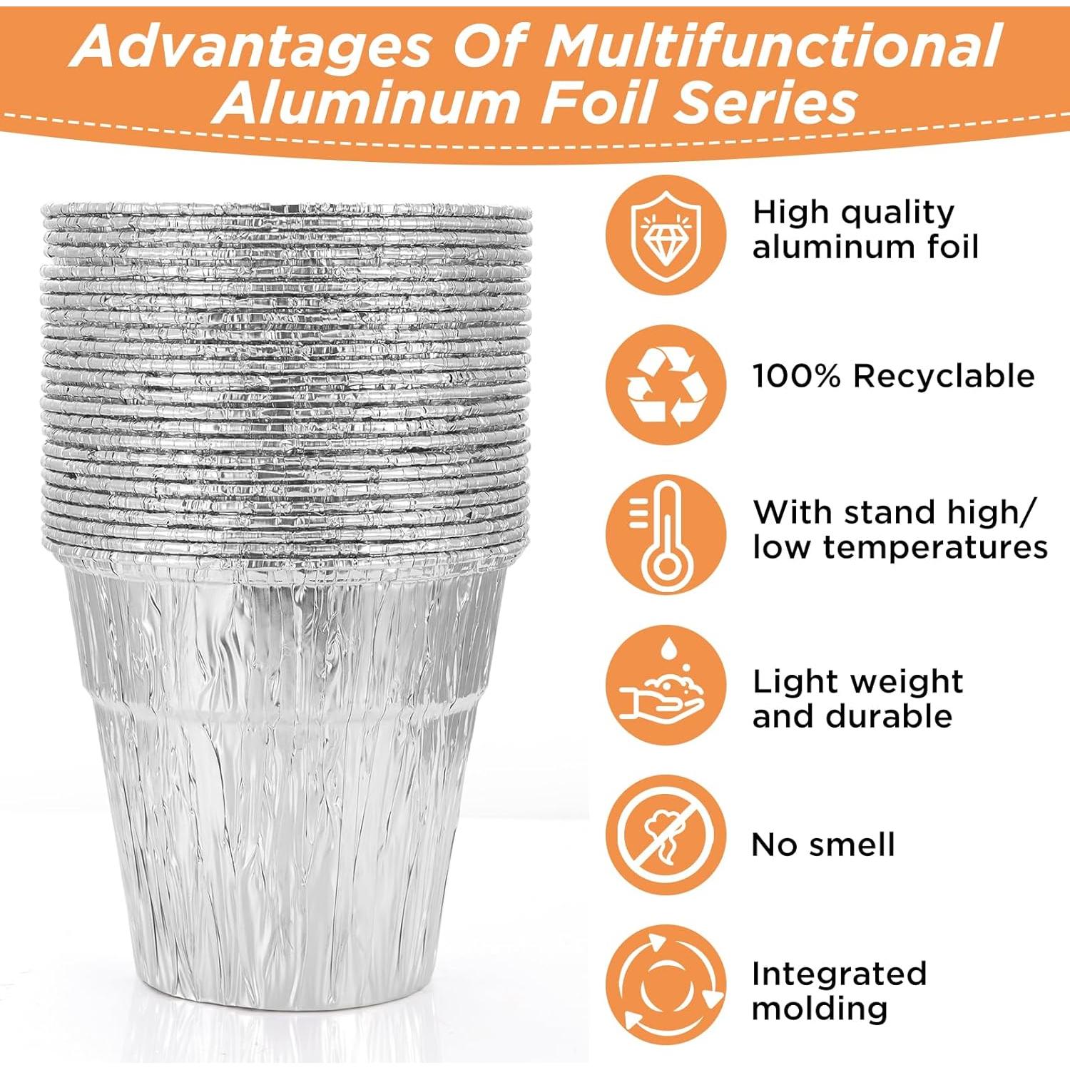 Paquete de 24 forros desechables para cubo de grasa Whaleme 16x15 cm