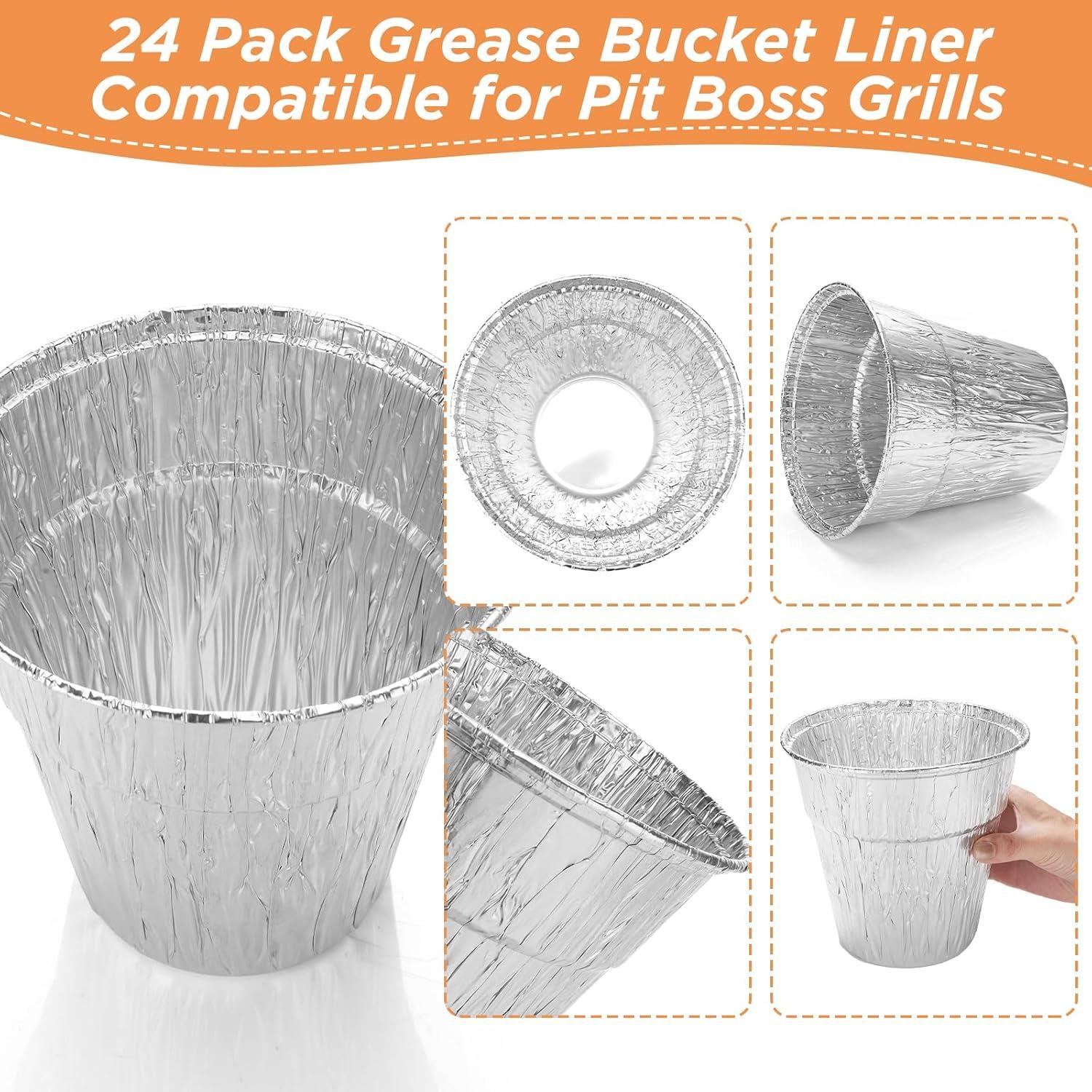 Paquete de 24 forros desechables para cubo de grasa Whaleme 16x15 cm