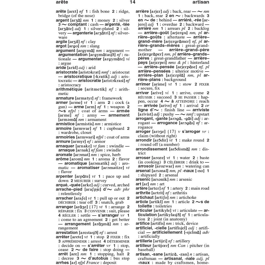 Merriam-Webster’s Pocket French-English Dictionary - Compact, Bilingual, Bidirectional Guide (Pocket Reference Library) (French and English Edition)