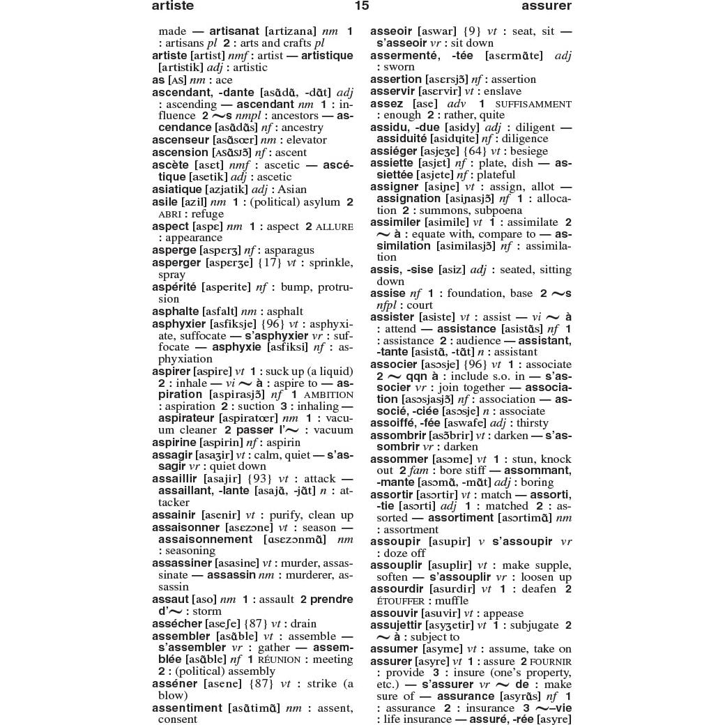 Merriam-Webster’s Pocket French-English Dictionary - Compact, Bilingual, Bidirectional Guide (Pocket Reference Library) (French and English Edition)