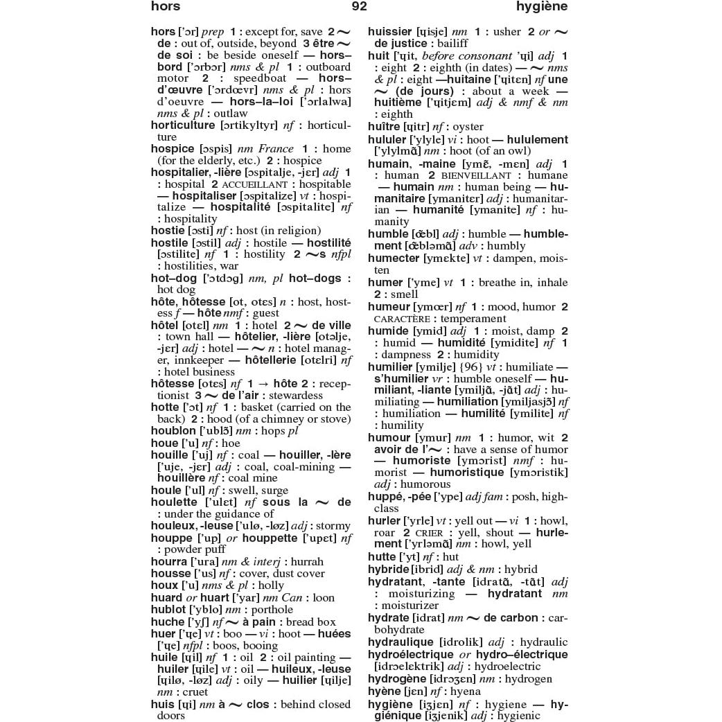 Merriam-Webster’s Pocket French-English Dictionary - Compact, Bilingual, Bidirectional Guide (Pocket Reference Library) (French and English Edition)