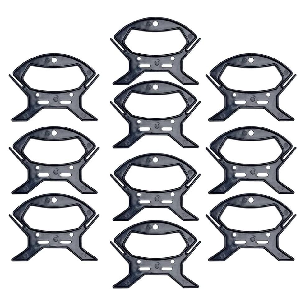 Juego de 10 Organizadores de Cables EXCEART - Plástico Negro