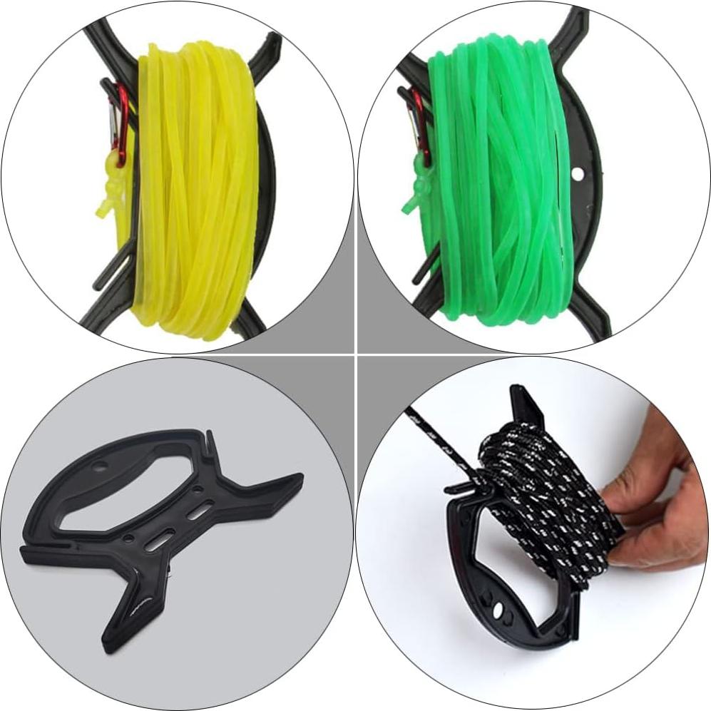 Juego de 10 Organizadores de Cables EXCEART - Plástico Negro