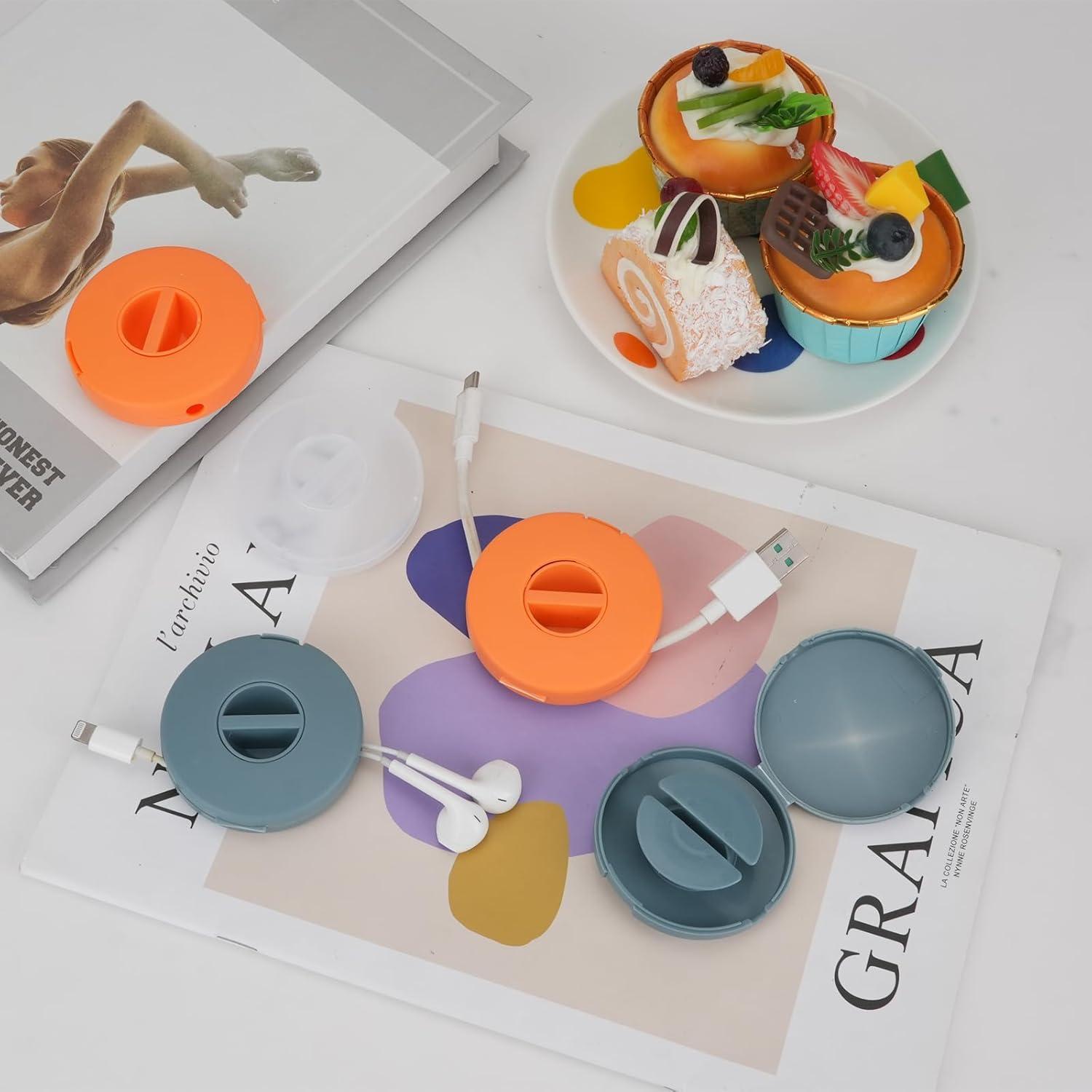 9 Organizadores de Cables Redondos FHUIEWRY - 3 Colores