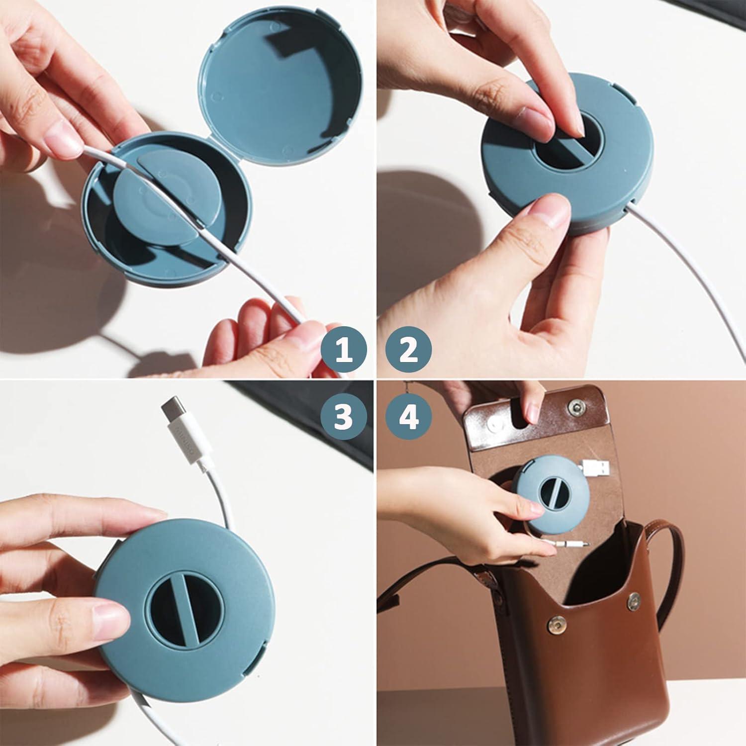 Organizador de Cables Portátil LIOUCBD 8 Piezas 6.3 cm