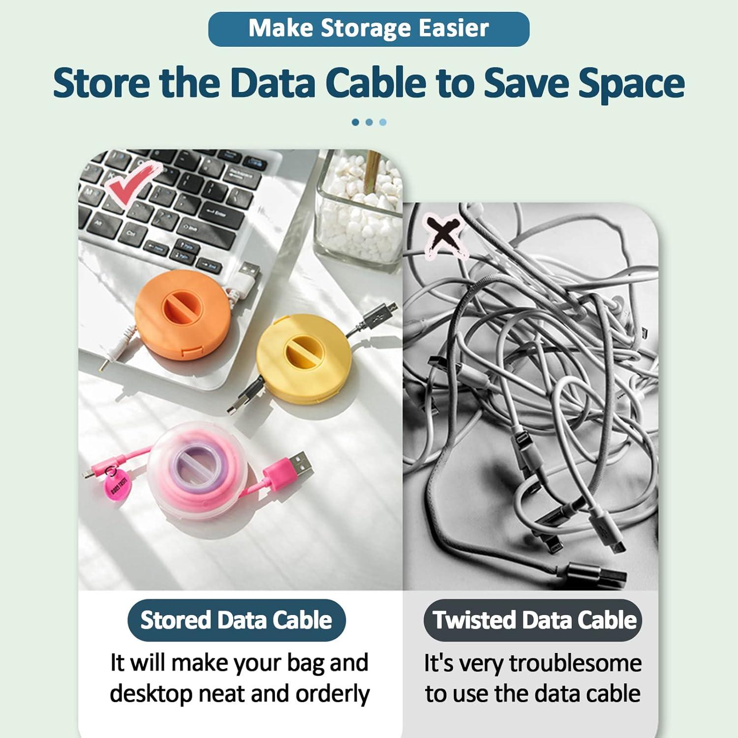 Organizador de Cables Portátil LIOUCBD 8 Piezas 6.3 cm