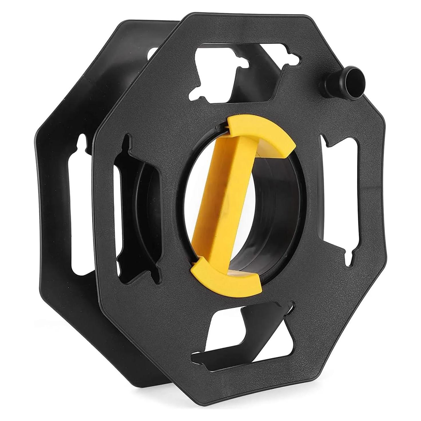 Carrete Organizador de Cables Manual HolaKit 25m Negro/Amarillo