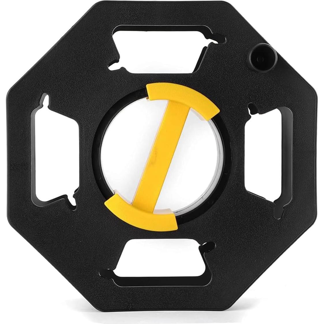 Carrete Organizador de Cables Manual HolaKit 25m Negro/Amarillo