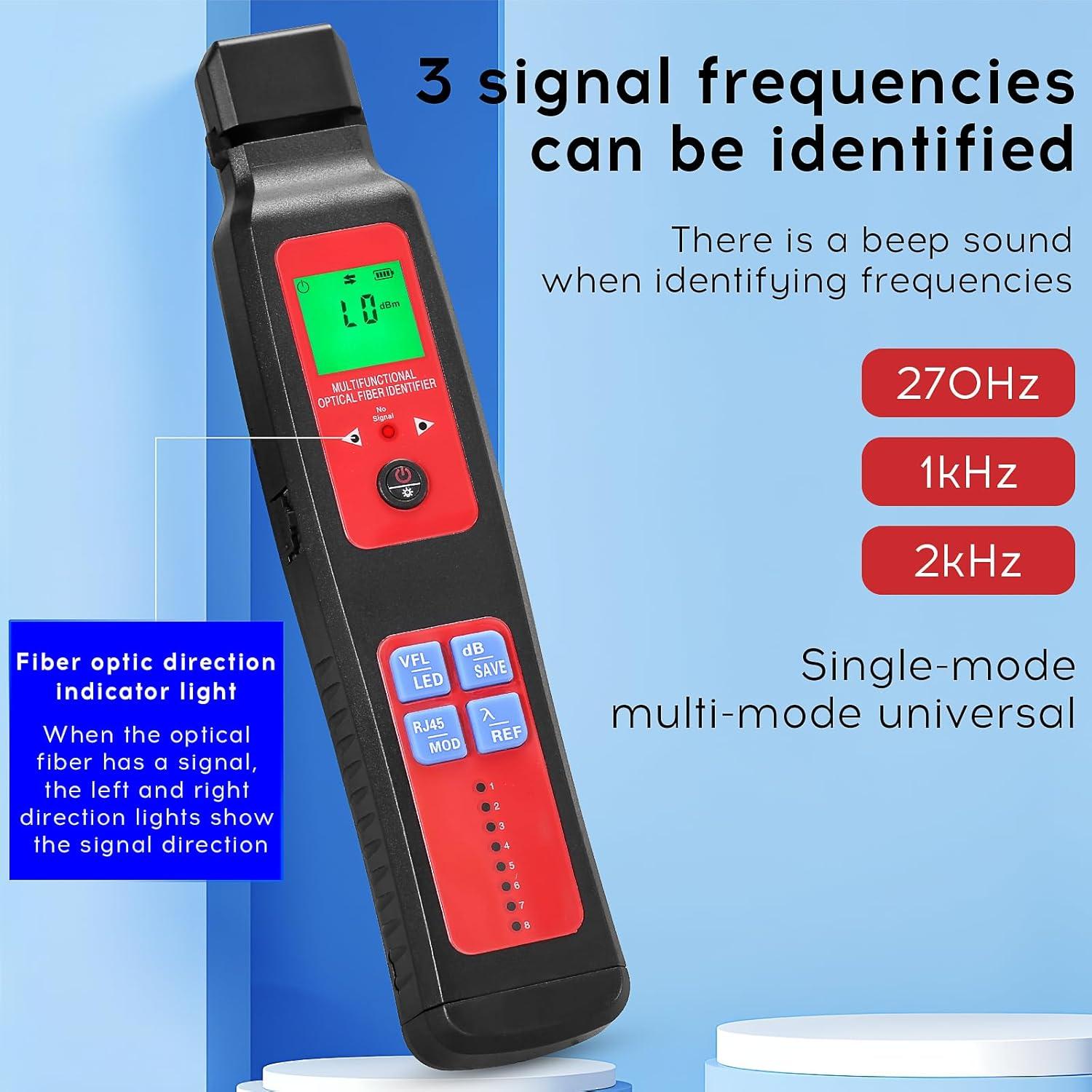 Identificador de Fibra Óptica L-507 BAOSHLA 10KM Medidor Potencia