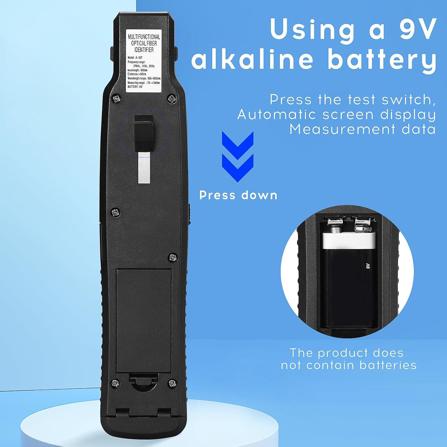 Identificador de Fibra Óptica L-507 BAOSHLA 10KM Medidor Potencia