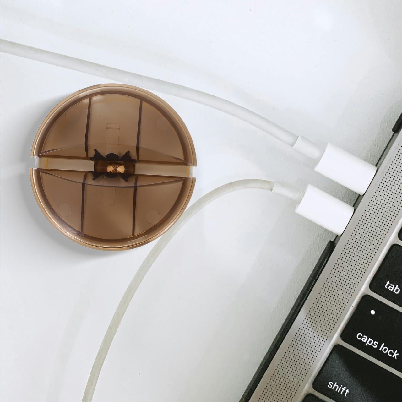 Organizador de Cables SUPVOX 4 Piezas 8x8x2.3cm Polipropileno