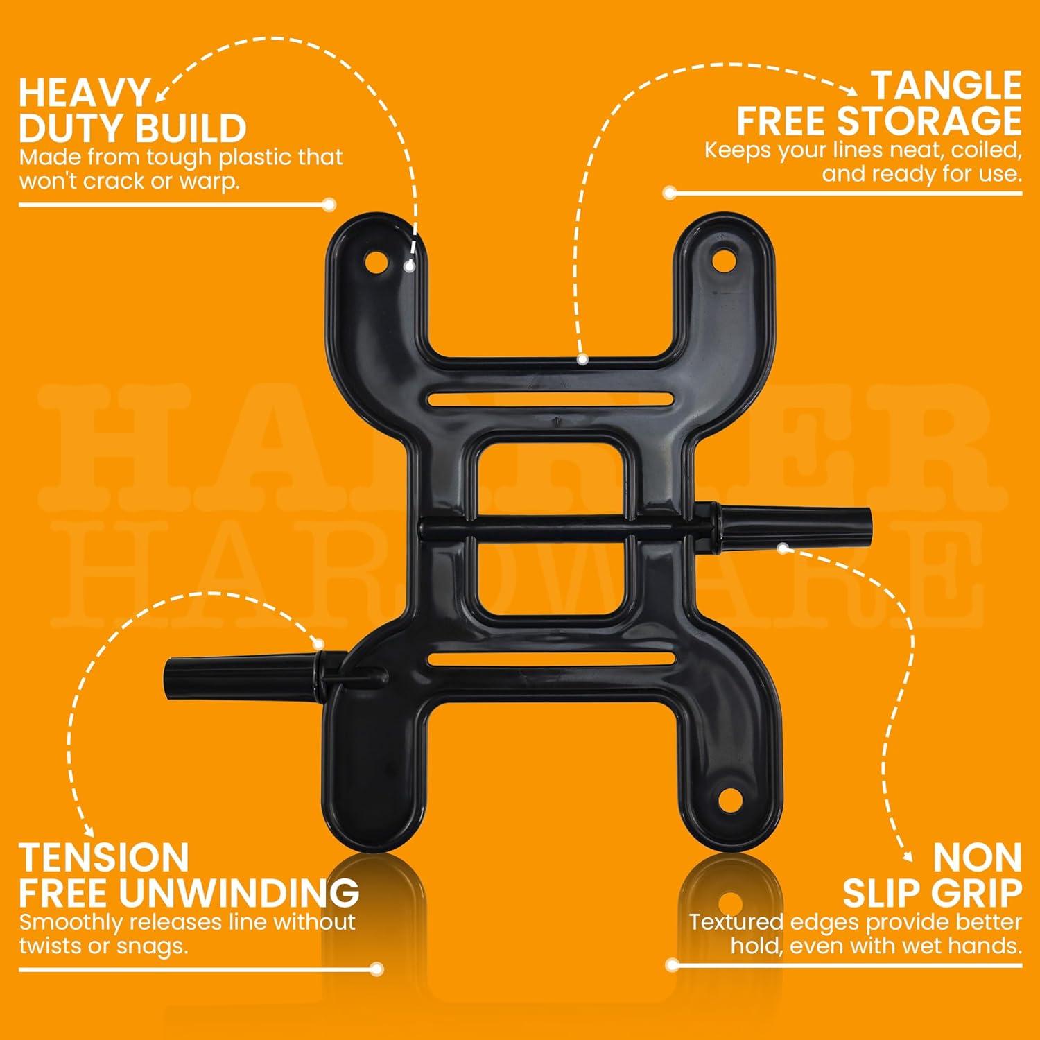 Enrollador de Trotline Harrier Hardware Negro 170g 1-Pack