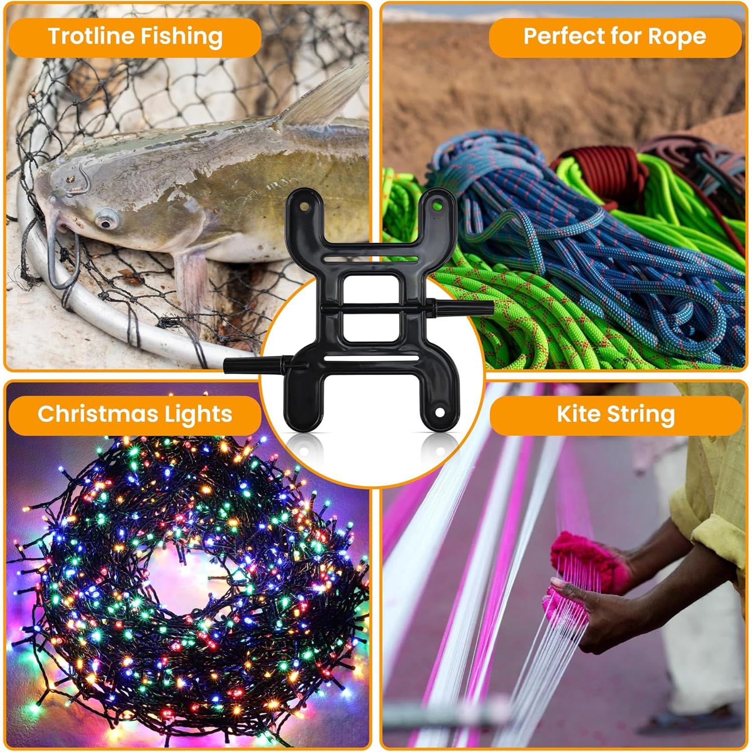 Enrollador de Trotline Harrier Hardware Negro 170g 1-Pack