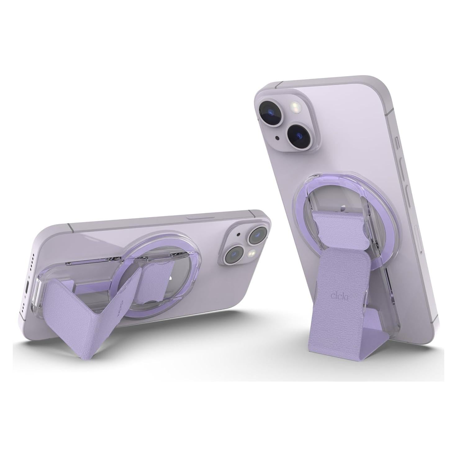 Agarre MagSafe CLCKR Lila para iPhone y Samsung